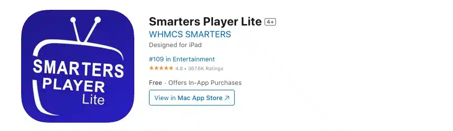 Download Smarters Player Lite Iron TV Max